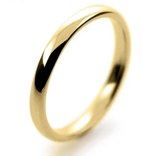 Soft Court Light -   2mm (SCSL2Y) Yellow Gold Wedding Ring